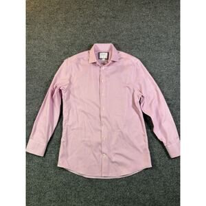 Charles Tyrwhitt Men's Long Sleeve Dress Shirt Button Up, slim Fit, Pink